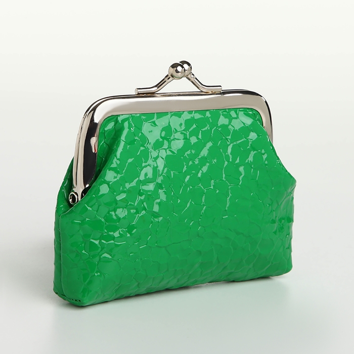 Кошелёк женский на фермуаре, цвет зелёный Кошелёк женский на фермуаре, цвет зелёный