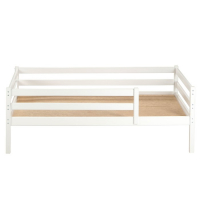 Кровать Сева, спальное место 1600х800, Белый/Массив Берёзы