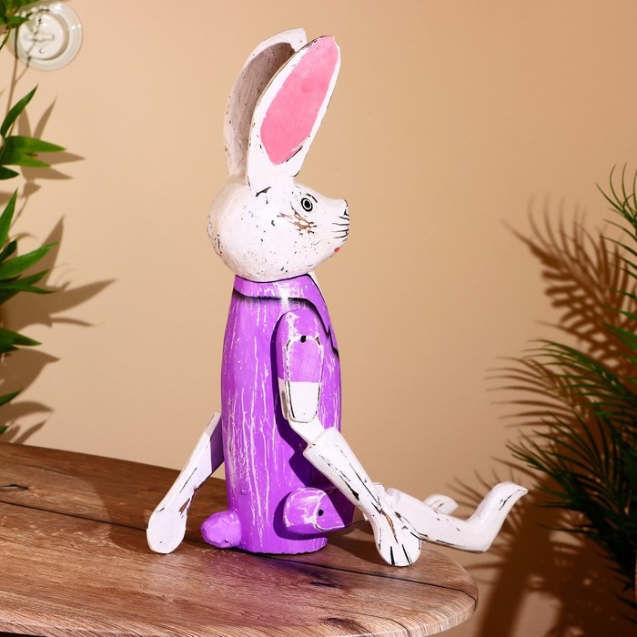 Сувенир Сувенир "Заяц" висячие лапки, дерево 60 см