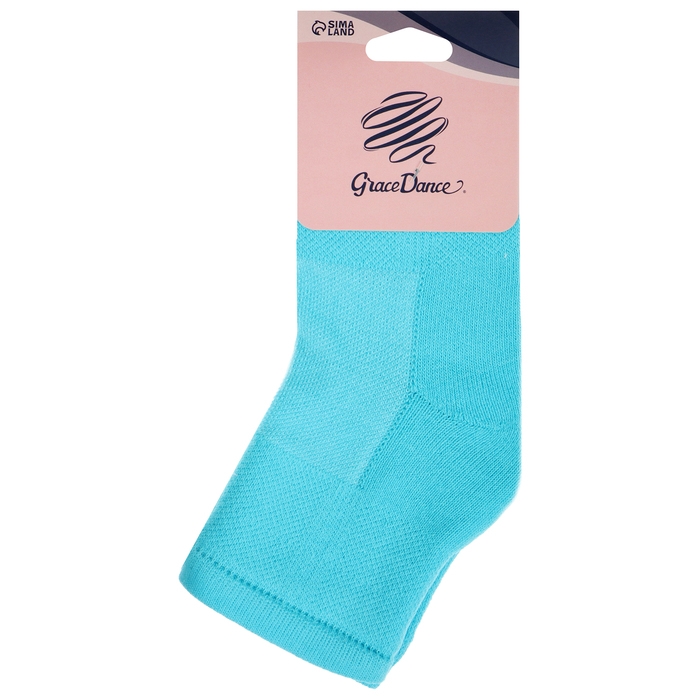 Наколенники для гимнастики и танцев Grace Dance №2, р. L , цвет бирюзовый