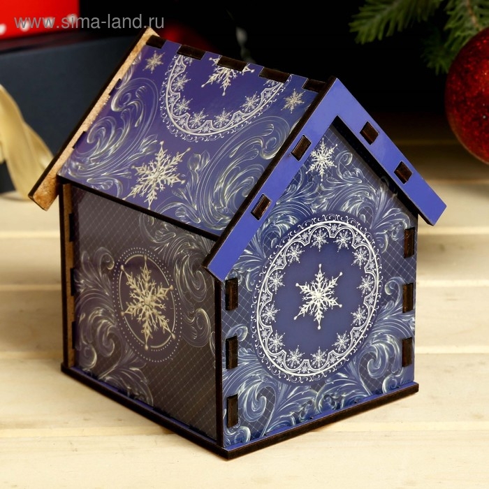 Чайный домик "Снегири" 10,5х9,5х12 см