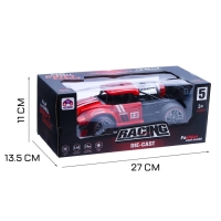 Машина радиоуправляемая &laquo;Хот-род&raquo;, эффект дыма, свет и звук, работает от аккумулятора, цвет красный