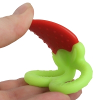 Прорезыватель силиконовый «Клубничка», Крошка Я Прорезыватель силиконовый «Клубничка», Крошка Я