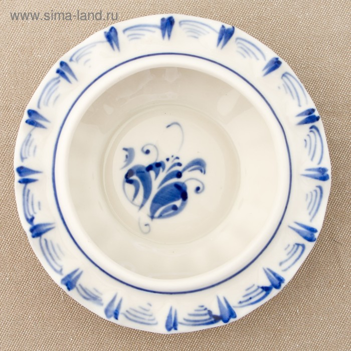 Икорница &laquo;Рыбка&raquo;, гжель