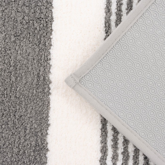 Коврик Коврик "Stripes" 40х60 см, серый, полиэстер