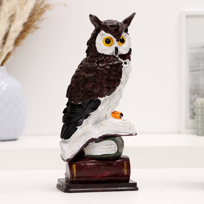 Фигура Фигура "Сова на книгах" 9х8х22см