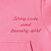 Свитшот детский НАЧЕС, цвет тёмно-розовый, рост 122 см