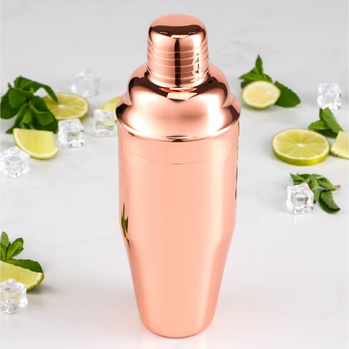 Шейкер из нержавеющей стали, 700 мл, цвет медный Шейкер из нержавеющей стали, 700 мл, цвет медный