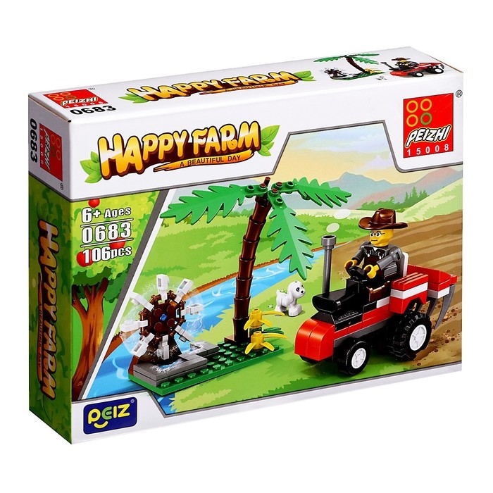 Конструктор Ферма &laquo;Трактор&raquo;, 106 деталей