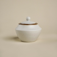 Сахарница фарфоровая SL Home «Волна в камне», 300 мл, 9,5×10,5 см, цвет белый Сахарница фарфоровая SL Home «Волна в камне», 300 мл, 9,5×10,5 см, цвет белый