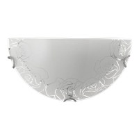 Светильник "Розы" моллир., 1х60Вт Е27, хром, d=30 см,  h=5,5 см