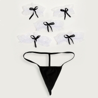 Карнавальный набор &laquo;Горничная&raquo;, р. 36&ndash;46: платье, передник, чулки, ободок, чокер, браслеты 4 шт., трусики