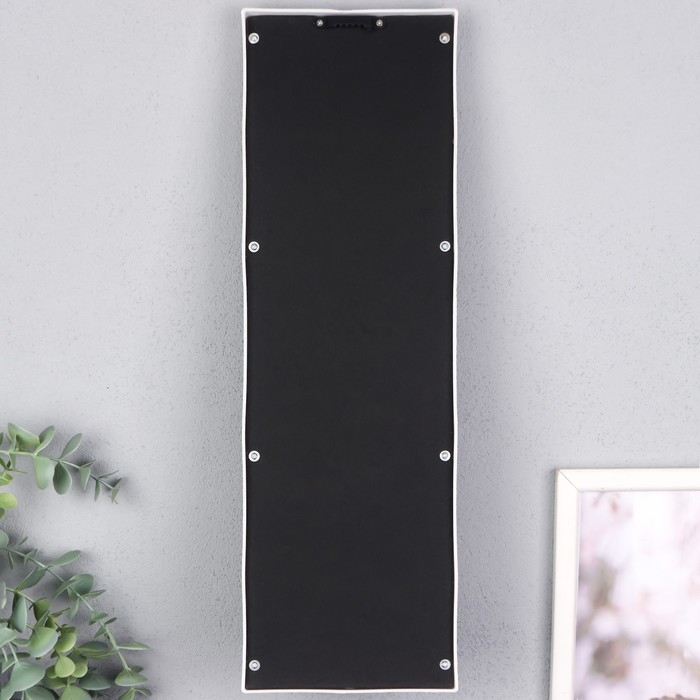 Подсвечник пластик, стекло на 1 свечу "Отражение веры" d-4 см белая 8х12х41 см