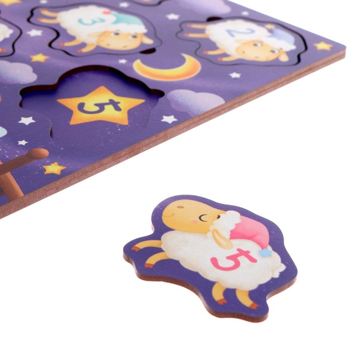 Пазл деревянный с чипом &laquo;Считать овечек&raquo;