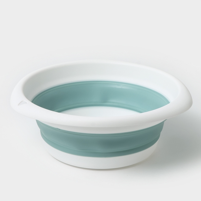 Таз складной «Флекс», 5.5 л, 32.5×33×4.5 см, цвет морская волна Таз складной «Флекс», 5.5 л, 32.5×33×4.5 см, цвет морская волна