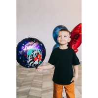 Воздушный шар фольгированный 18" &laquo;С ДР енотик&raquo; круг