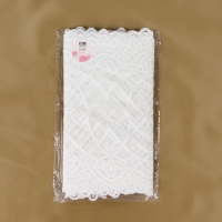 Кружевная эластичная ткань, 240 мм &times; 2,7 &plusmn; 0,5 м, цвет белый