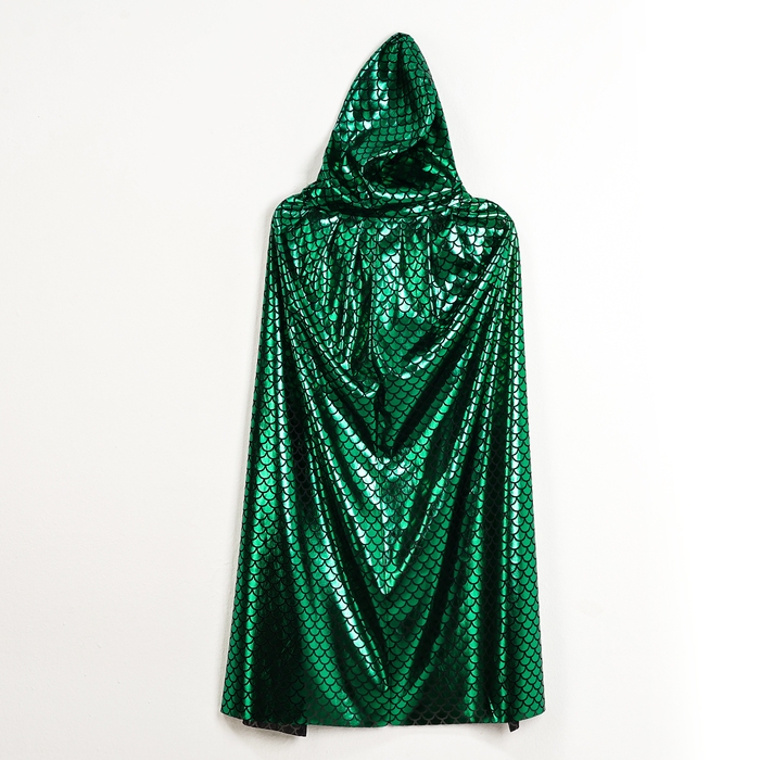 Карнавальный набор &laquo;Зелёная Змейка&raquo;: плащ длина 80 см, маска