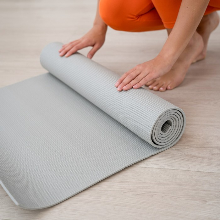 Коврик для йоги Sangh, 173&times;61&times;0,6 см, цвет серый
