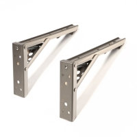 Кронштейн складной для столов и полок ТУНДРА, F001 , 2 шт., длина 200 мм., нержавеющая сталь 97039 Кронштейн складной для столов и полок ТУНДРА, F001 , 2 шт., длина 200 мм., нержавеющая сталь 97039