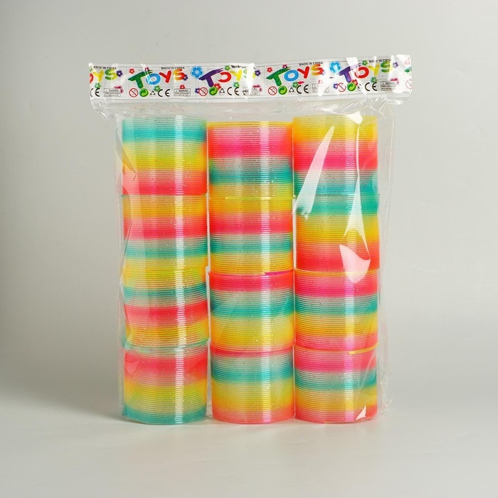 Пружинка-радуга &laquo;Блеск&raquo;, цвета МИКС