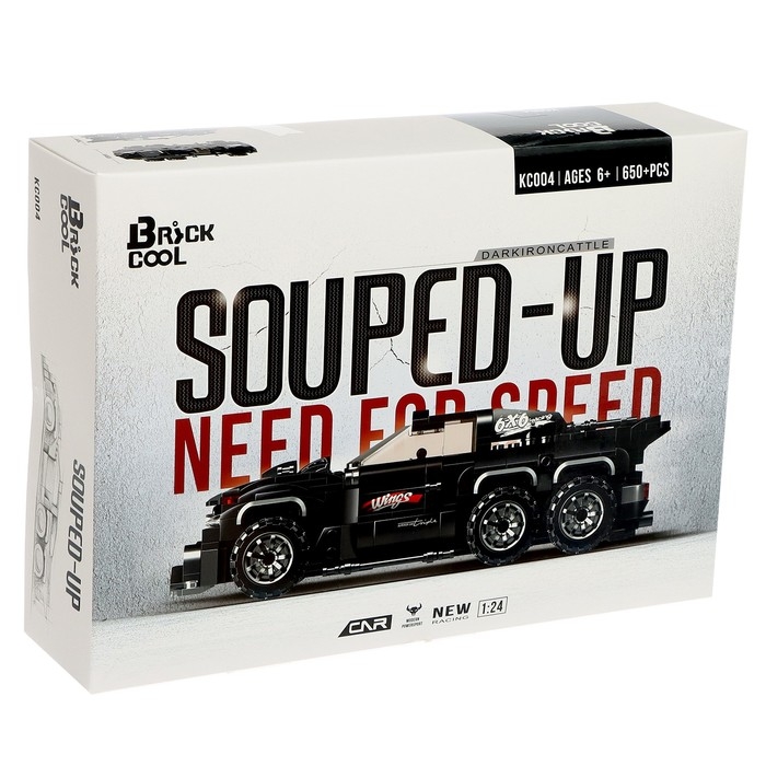 Конструктор Гонка «Тёмный бык», 650 деталей Конструктор Гонка «Тёмный бык», 650 деталей