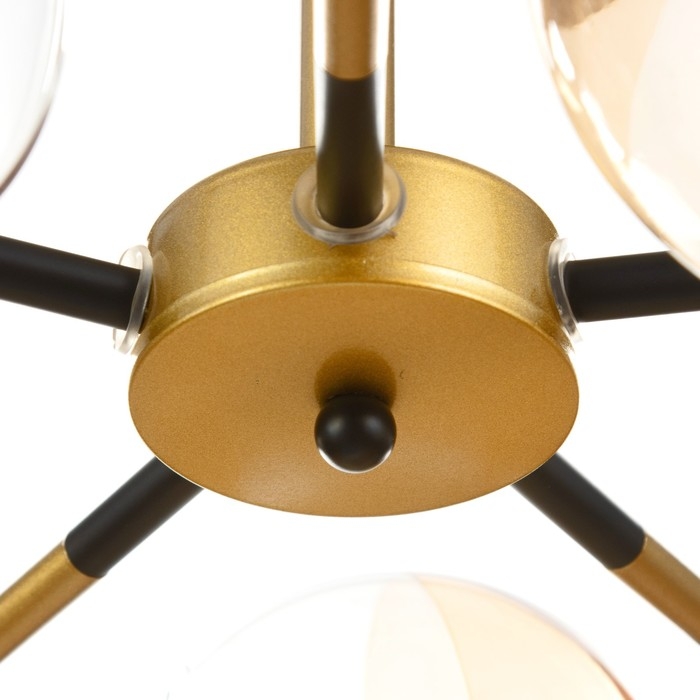 Люстра Люстра "Мерлия" 5хЕ27 40Вт черно-золотой 60х60х27 см BayerLux