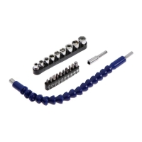 Набор бит с гибким удлинителем ТУНДРА, PH-SL-PZ-TX 25 мм, с торцевыми головками, 21 предмет 537817 Набор бит с гибким удлинителем ТУНДРА, PH-SL-PZ-TX 25 мм, с торцевыми головками, 21 предмет 537817