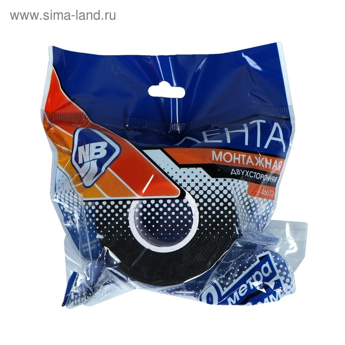 Лента клеящая двусторонняя Nova Bright, на вспененной основе, 40 мм х 2 м Лента клеящая двусторонняя Nova Bright, на вспененной основе, 40 мм х 2 м