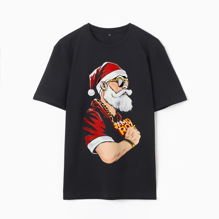 Футболка мужская KAFTAN Santa, черный, р. L Футболка мужская KAFTAN Santa, черный, р. L