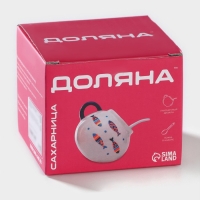 Сахарница с ложкой Доляна &laquo;Лаванда&raquo;, 200 мл, 9&times;9 см