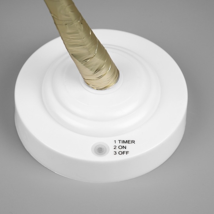 Светодиодный куст «Жемчужины золотистые» 45 см, 36 LED, постоянное свечение, батарейки ААх3 (не в комплекте), USB, свечение тёплое белое Светодиодный куст «Жемчужины золотистые» 45 см, 36 LED, постоянное свечение, батарейки ААх3 (не в комплекте), USB, свечение тёплое белое