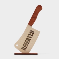 Табличка настольная Доляна &laquo;Reserved. Топор&raquo;, фанера, 24&times;15&times;4,5 см