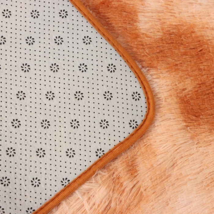 Коврик для дома Доляна &laquo;Зиг-заг&raquo;, 45&times;120 см, цвет коричневый