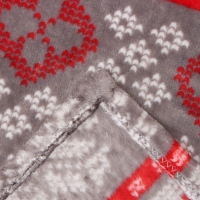 Плед LoveLife &laquo;Новогодний узор&raquo; 200х220 см,100% п/э, велсофт 280 гр/м2