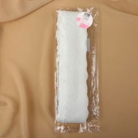 Кружево шитьё, 55 мм &times; 13 &plusmn; 1 м, цвет белый