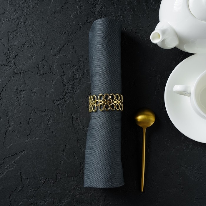 Кольцо для салфеток &laquo;Венок&raquo;, 4,5&times;2 см, цвет золотой