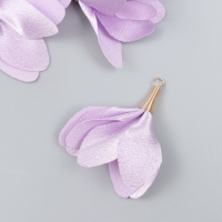 Декор для творчества текстиль "Бутон, цвет глицинии" набор 6 шт 6 см Декор для творчества текстиль "Бутон, цвет глицинии" набор 6 шт 6 см