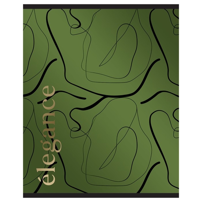 Тетрадь 48 листов в клетку Elegance, обложка мелованный картон, металлизированный пантон, тиснение фольгой, блок офсет, МИКС Тетрадь 48 листов в клетку Elegance, обложка мелованный картон, металлизированный пантон, тиснение фольгой, блок офсет, МИКС