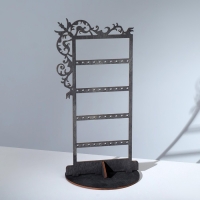 Подставка для украшений «Вензелёк» 14×14×24 см, толщина 3 мм, цвет полисандр Подставка для украшений «Вензелёк» 14×14×24 см, толщина 3 мм, цвет полисандр