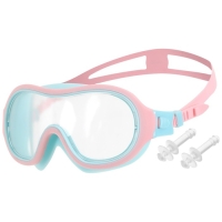 Маска для плавания детская ONLYTOP, беруши, цвет розовый/голубой Маска для плавания детская ONLYTOP, беруши, цвет розовый/голубой