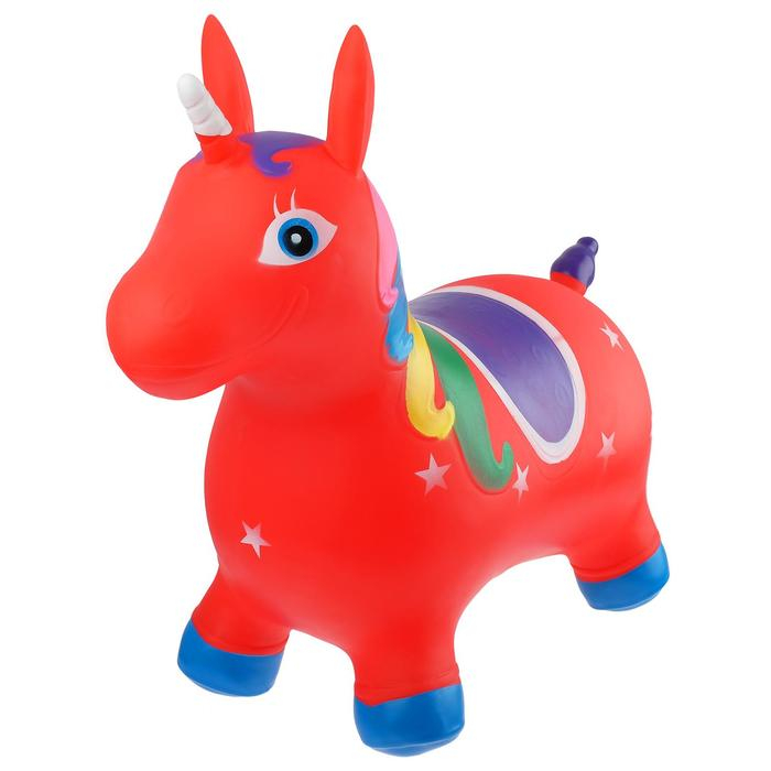 Попрыгун ZABIAKA &laquo;Единорог&raquo;, 58х26х52 см, 1300 г, цвет МИКС