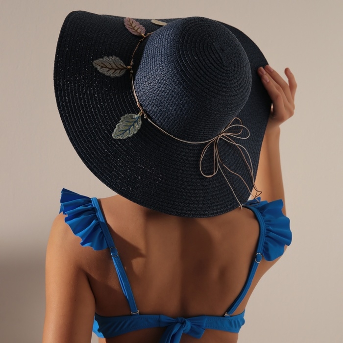 Шляпа женская MINAKU, цв. синий, р-р 58