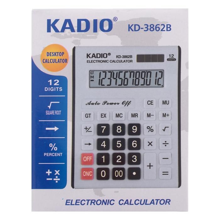 Калькулятор настольный, 12-разрядный, 3862B Калькулятор настольный, 12-разрядный, 3862B
