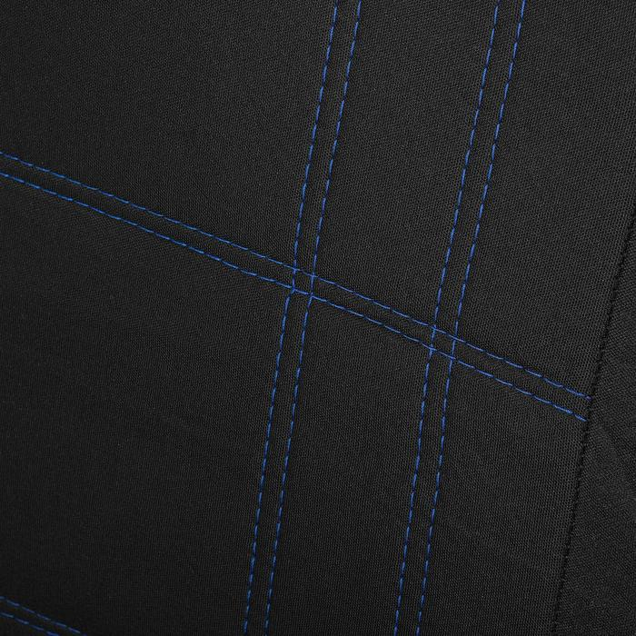 Авточехлы универсальные 9 предметов, черные - синяя нить, М5, Classic series