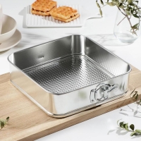 Набор форм для выпечки Доляна «Квадрат, сердце, круг», 3 предмета, съёмное дно Набор форм для выпечки Доляна «Квадрат, сердце, круг», 3 предмета, съёмное дно