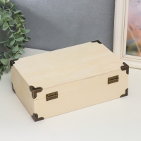 Шкатулка дерево под роспись "Сундук" 24х15х8 см Шкатулка дерево под роспись "Сундук" 24х15х8 см