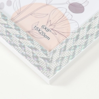 Фоторамка пластик 15х20 см "Двойная коса" серебро с голографией 18х23,8 см