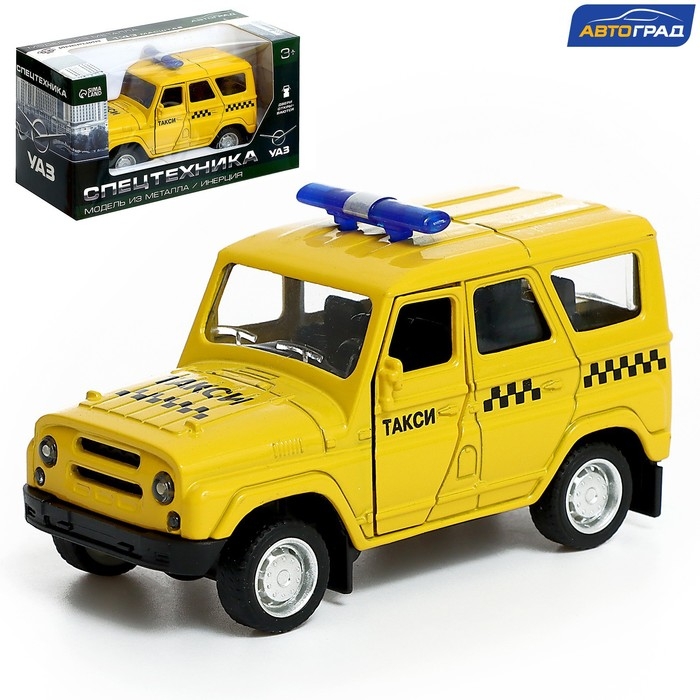 Машина металлическая УАЗ Hunter &laquo;Такси&raquo;, инерция, 1:43