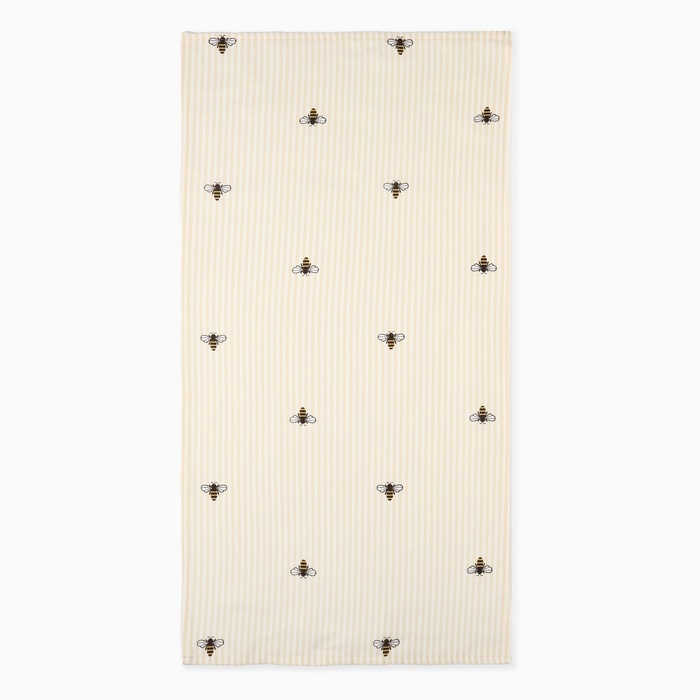 Полотенце Доляна  "Пчёлки" 40х70см, рогожка 164 г/м2, 100% хл